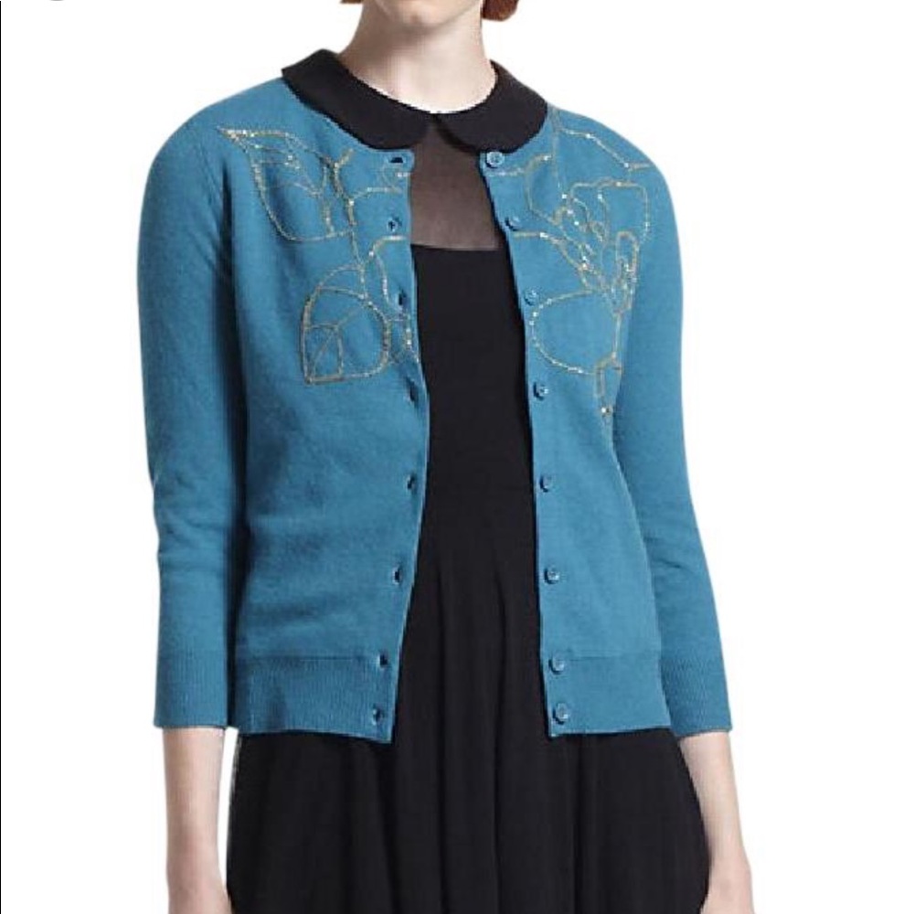 Anthropologie Tabitha Floribunda cardigan L